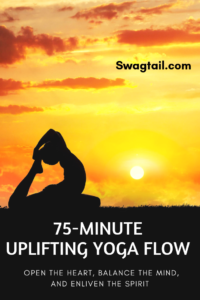 This is a 75-minute yoga flow to uplift the body, mind, and spirit. We will build heat and open the heart as we safely travel toward king pigeon pose.