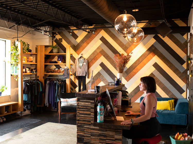 STUDIO Solana Beach Retail  Yoga studio design, Clothing rack, Yoga studio