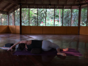 One of the best ways to end your day on a yoga retreat is with restorative yoga. In this post, you’ll find my favorite class from my trip to Costa Rica.